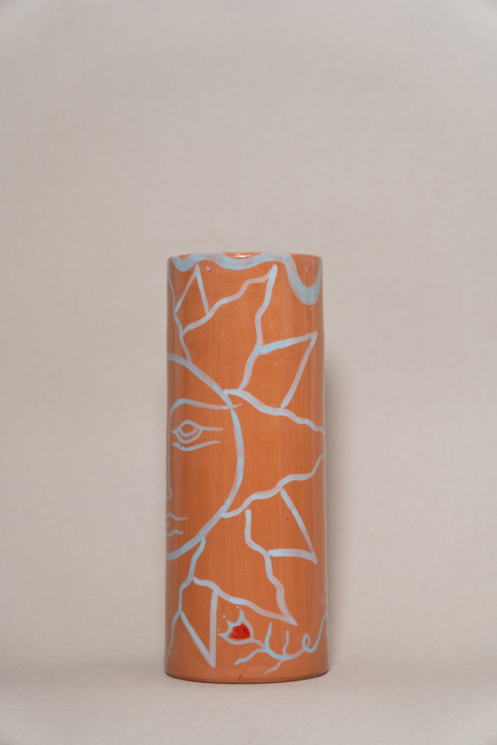 THE SUN - TERACOTTA CERAMIC VASE