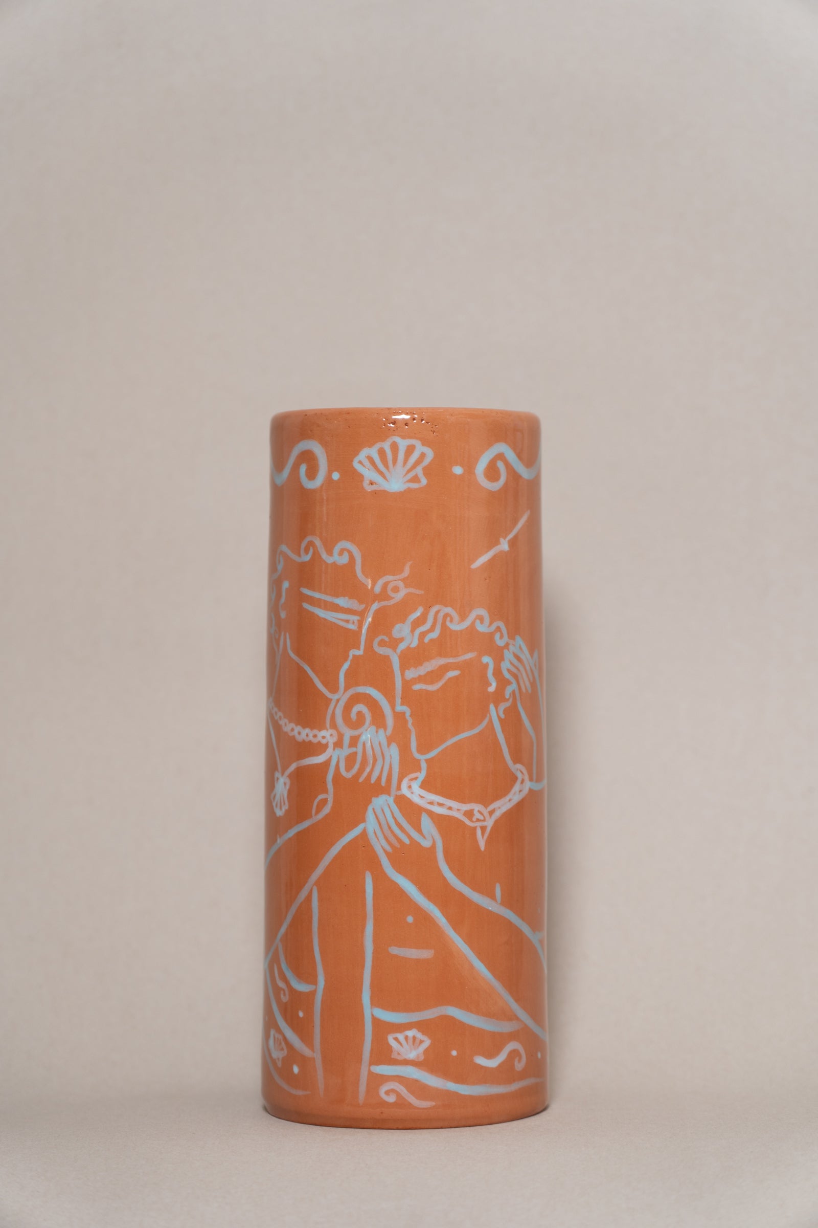 HEARTBEAT - TERACOTTA CERAMIC VASE