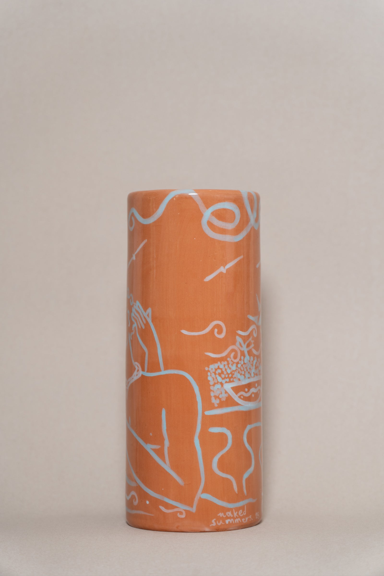 HEARTBEAT - TERACOTTA CERAMIC VASE