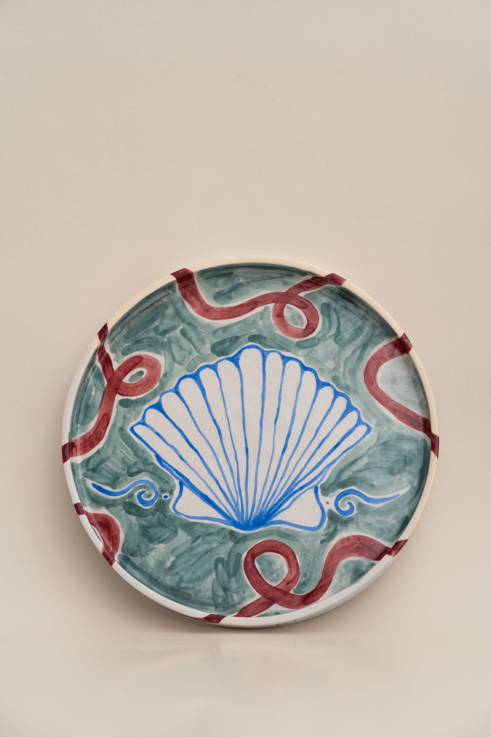 SCALLOP - CERAMIC PLATTER