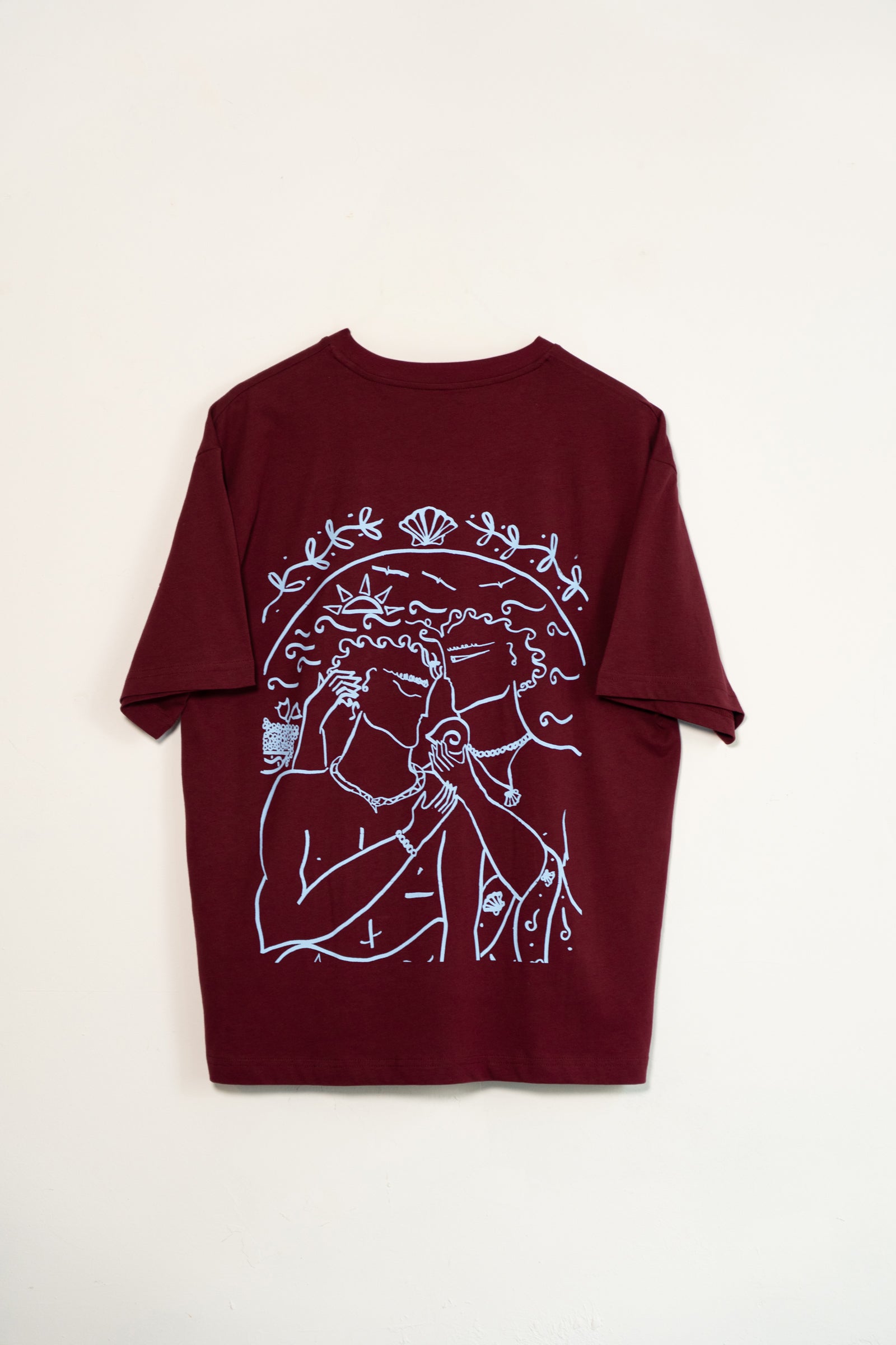 HEARTBEAT - TSHIRT / GENDER NEUTRAL BURGUNDY