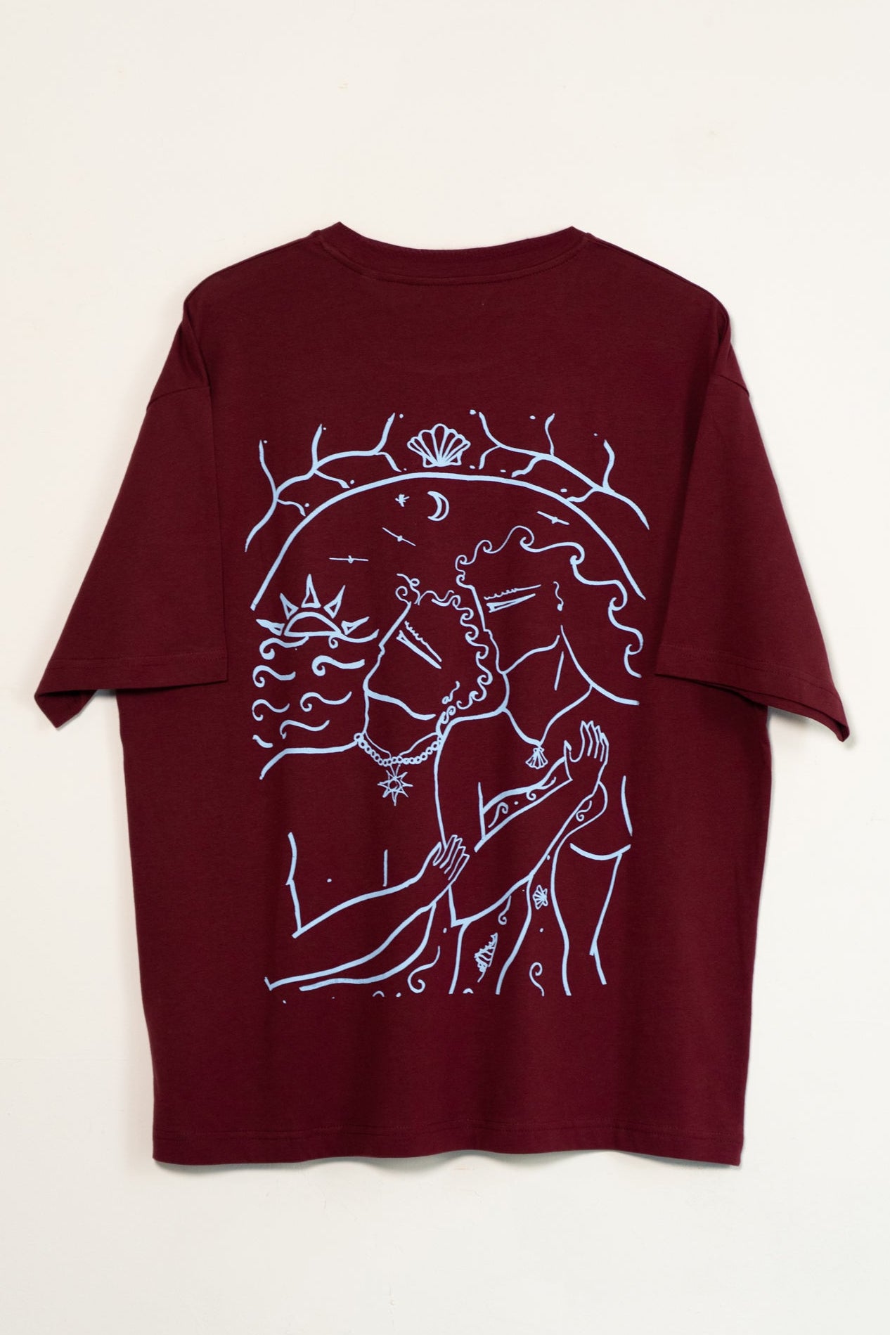 EROS & PSYCHE - TSHIRT / GENDER NEUTRAL BURGUNDY