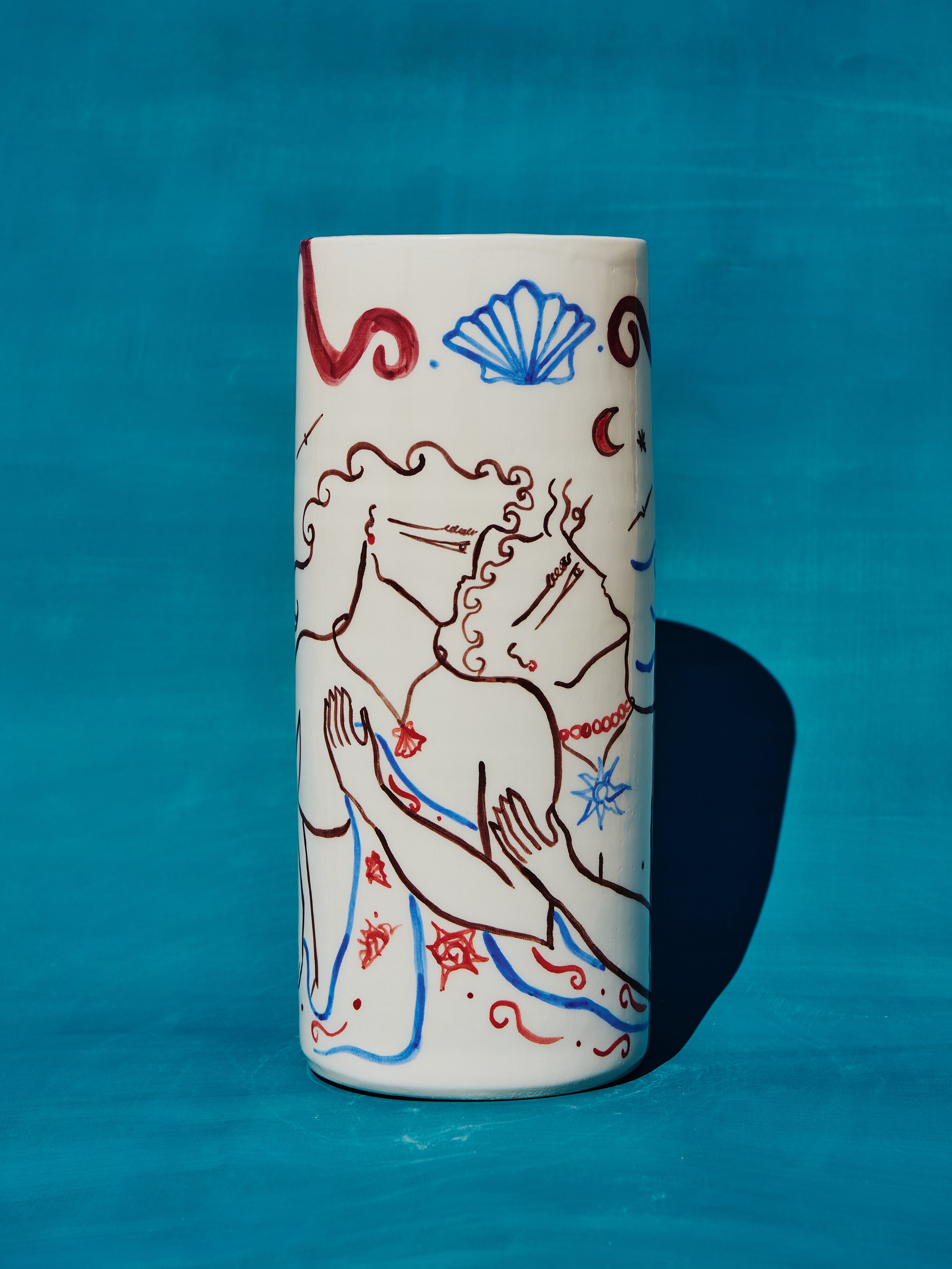 EROS & PSYCHE - CERAMIC VASE