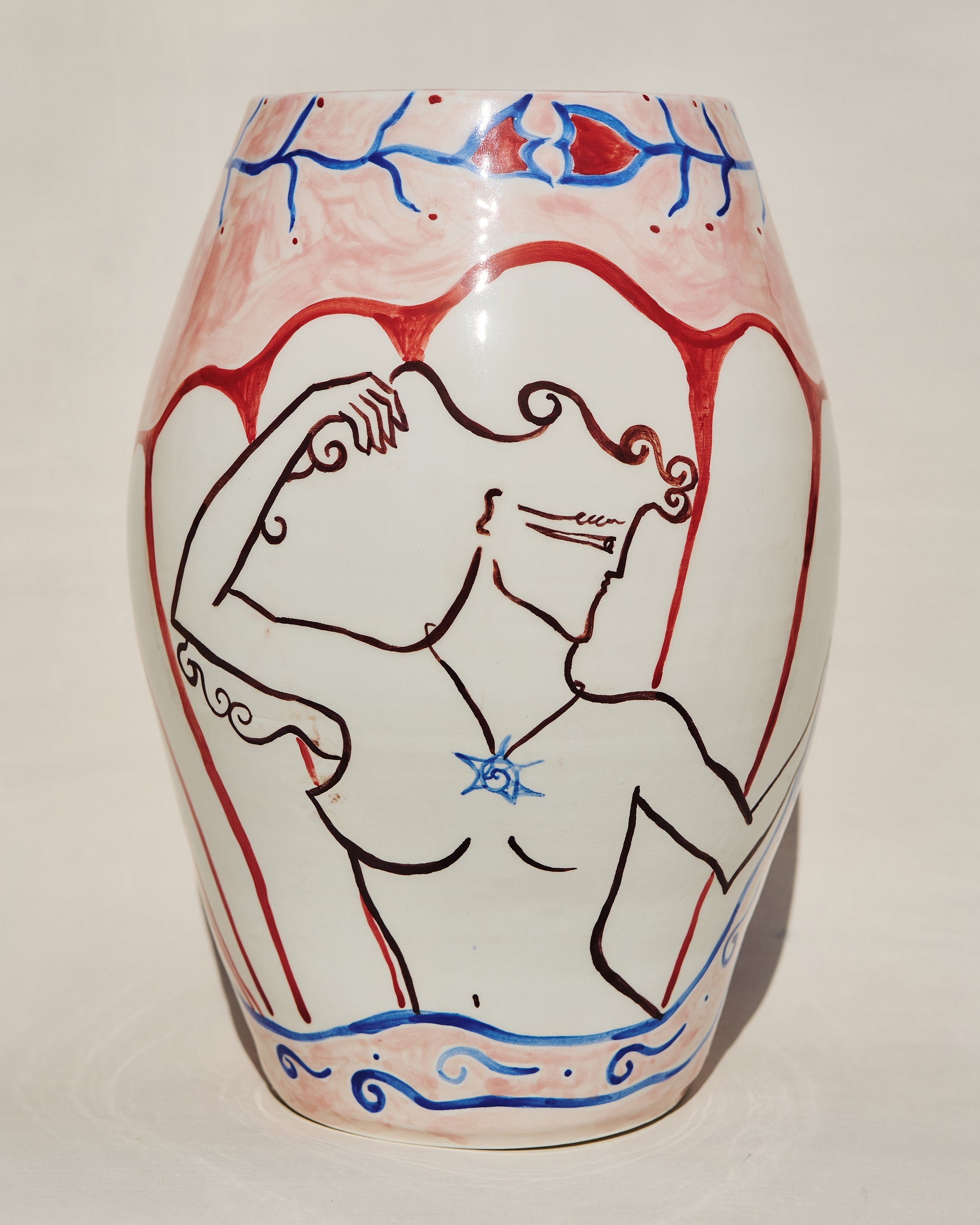 THE BIRTH OF VENUS - LARGE CERAMIC VASE
