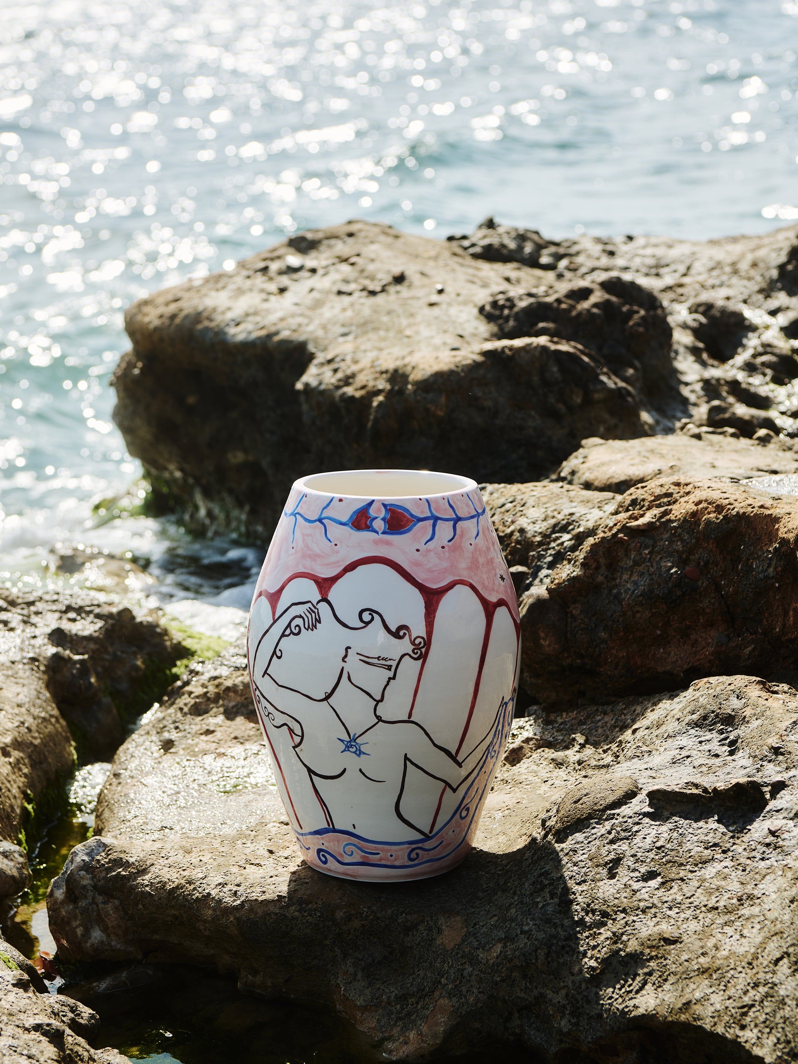 THE BIRTH OF VENUS - LARGE CERAMIC VASE