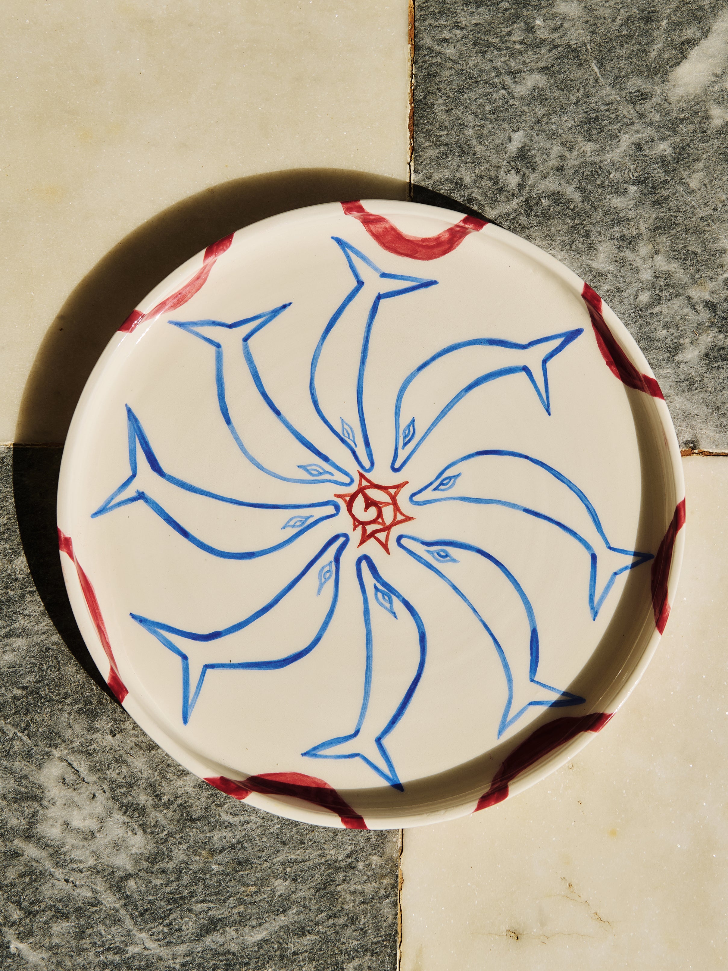 DOLPHINES - CERAMIC PLATTER
