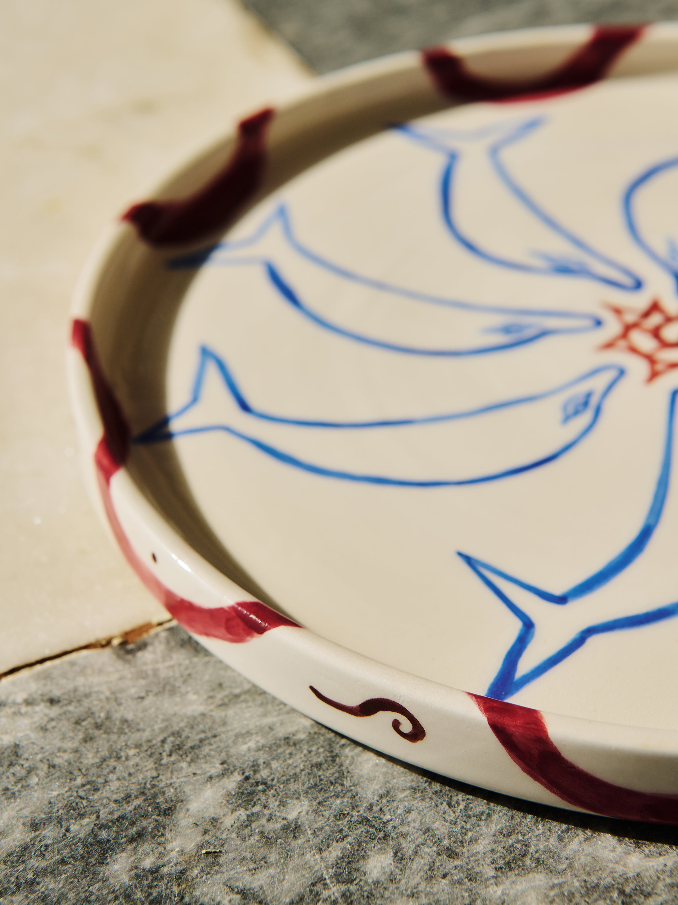 DOLPHINES - CERAMIC PLATTER