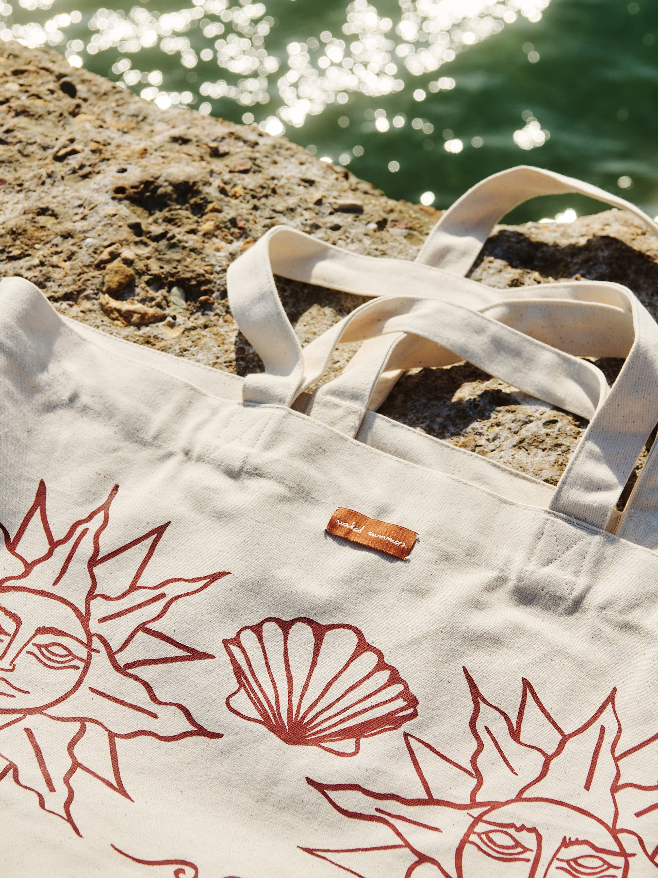 SUNS & SHELL - CANVAS BAG