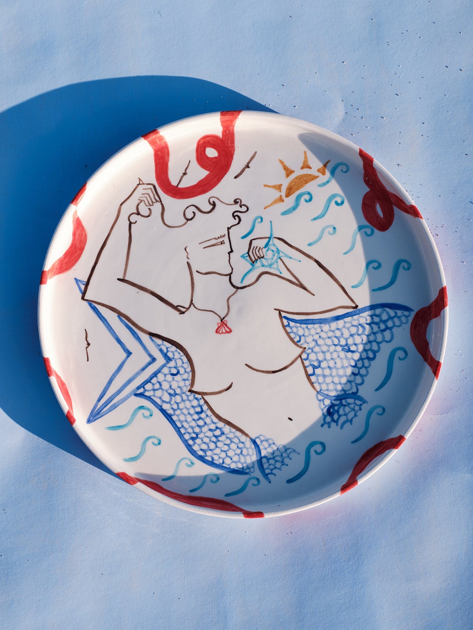 SIREN & SHELL - CERAMIC PLATTER