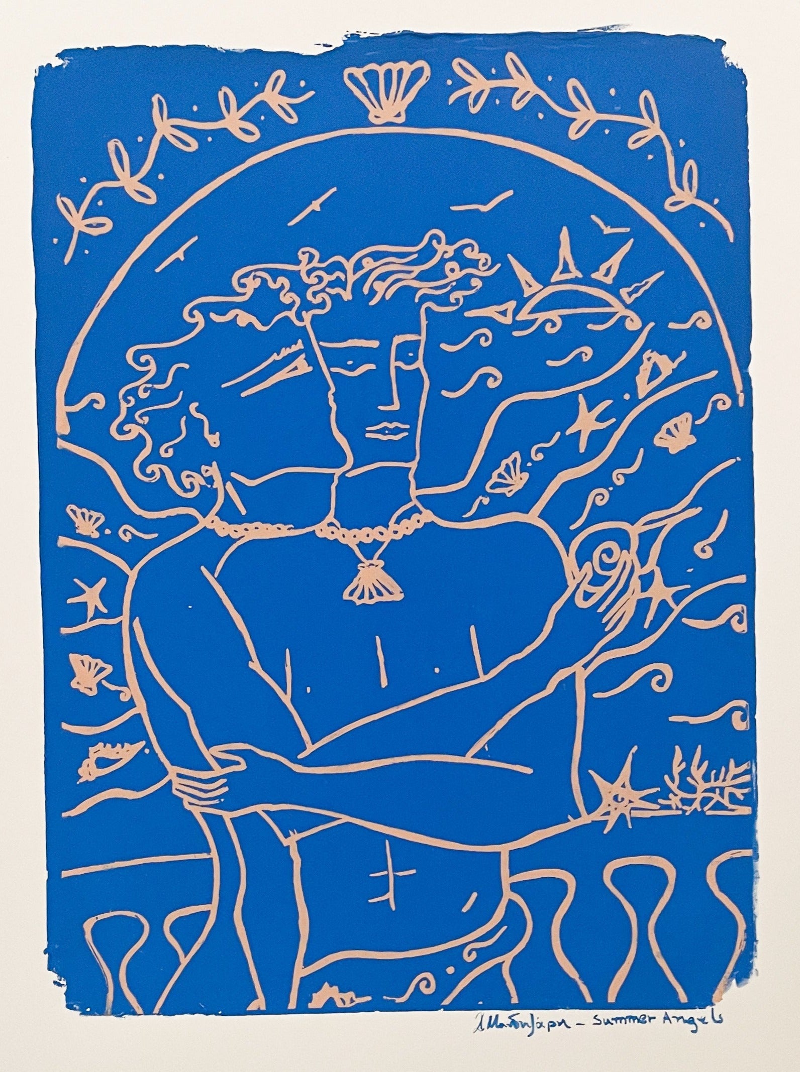 SUMMER ANGELS - SILKSCREEN PRINTED POSTER 50 X 70CM