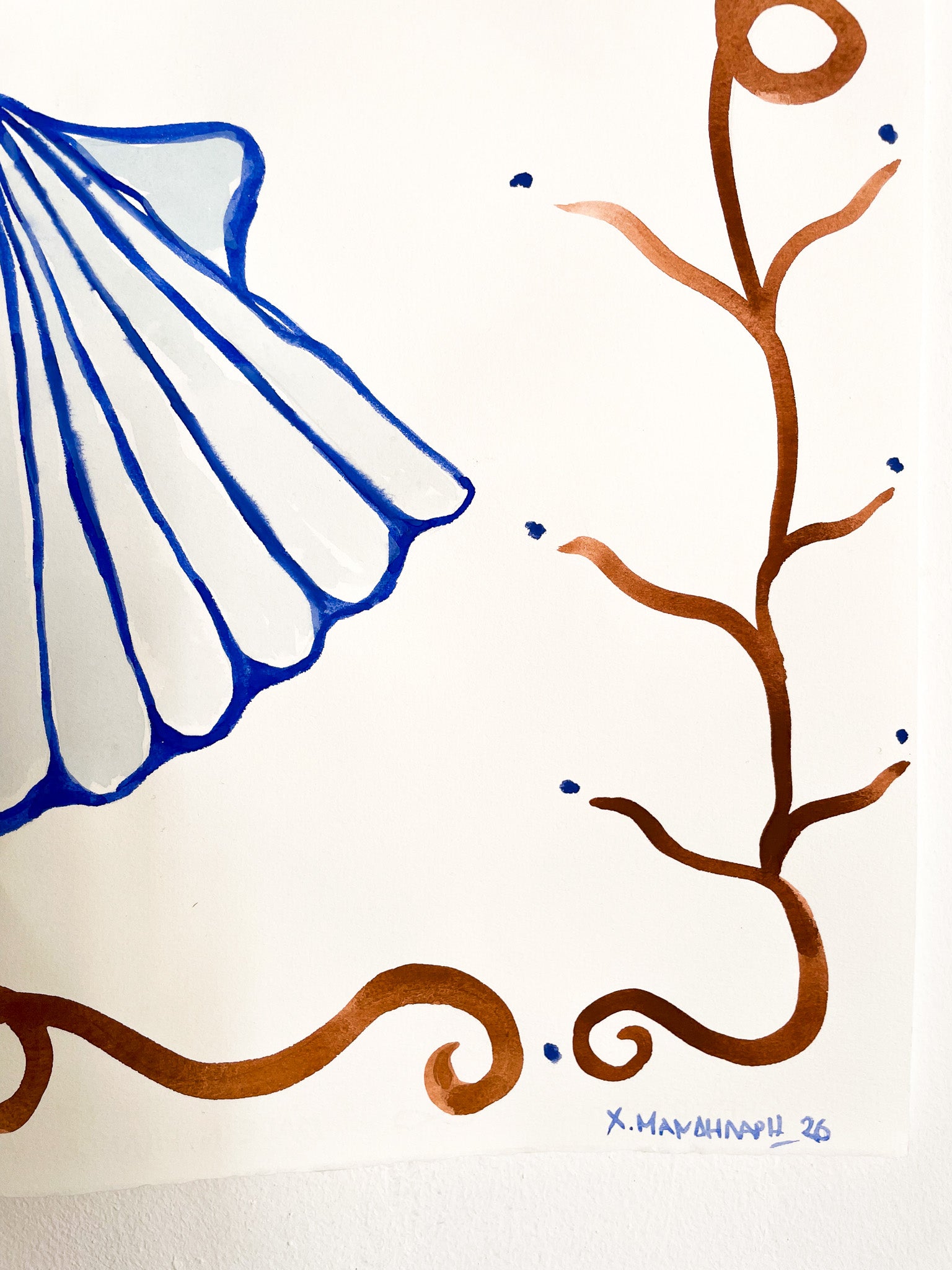 PEARLS - WATERCOLOUR ON FINE ART PAPER 50 X 70 CM