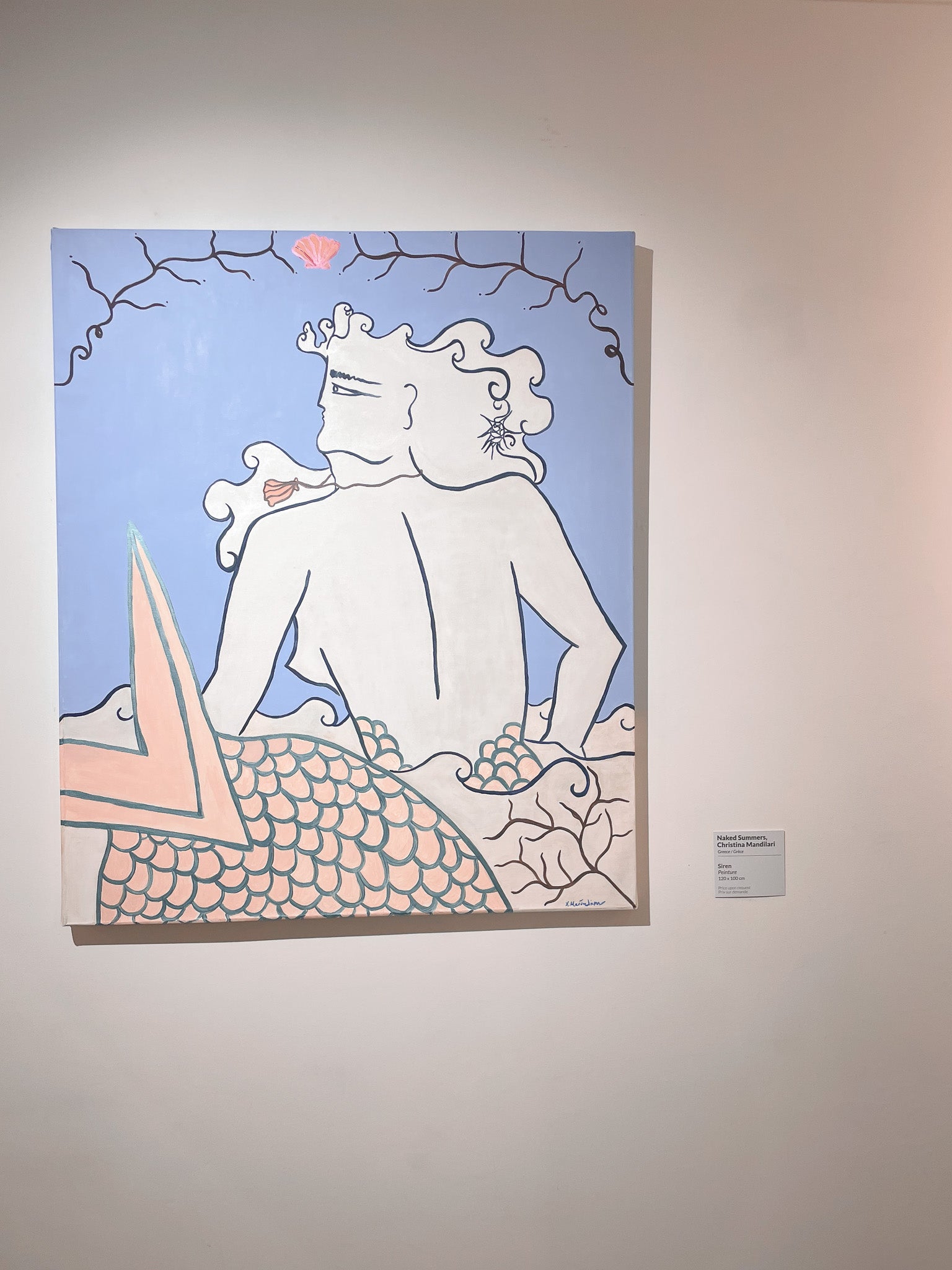 SIREN - ACRYLIC ON CANVAS PAINTING 100 X 120 CM