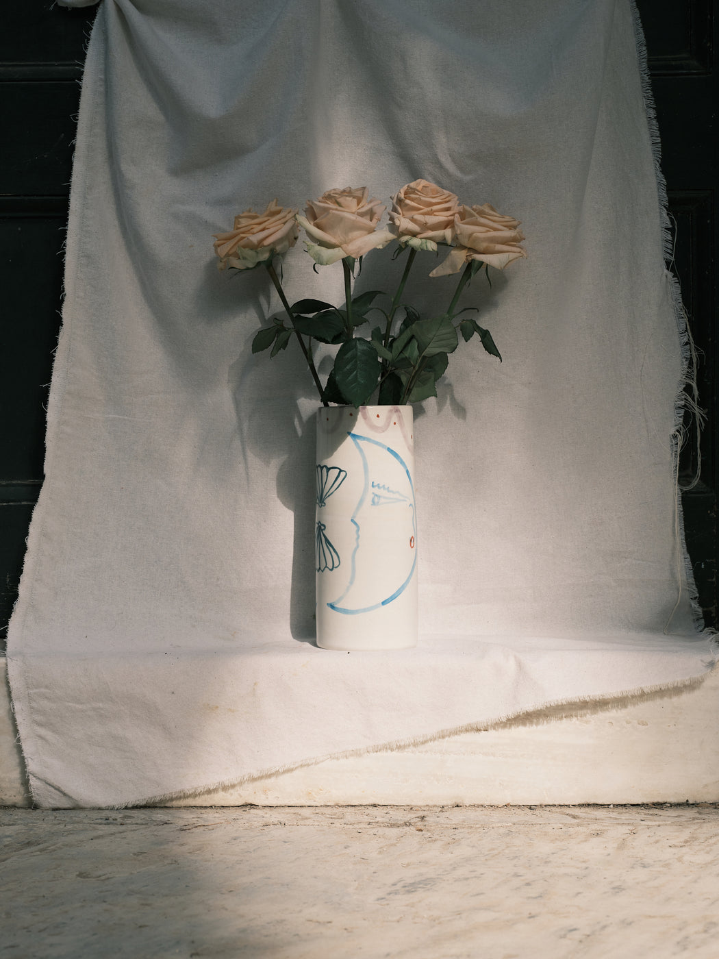 BLUE MOONS - CERAMIC VASE