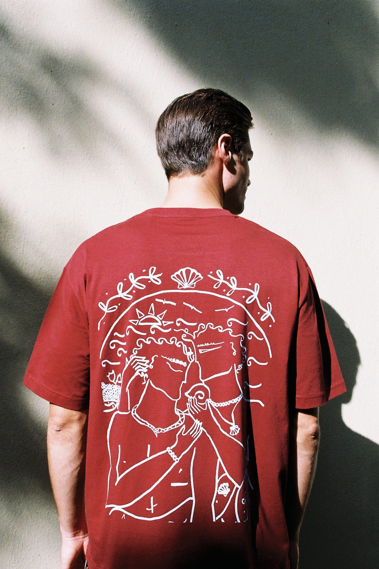 HEARTBEAT - TSHIRT / GENDER NEUTRAL BURGUNDY