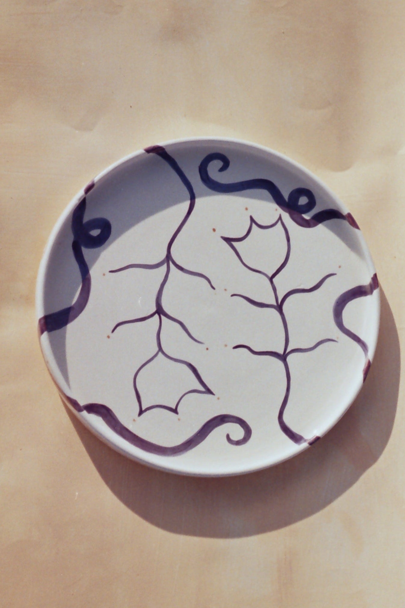 OCEΑN FLOWERS - CERAMIC PLATTER