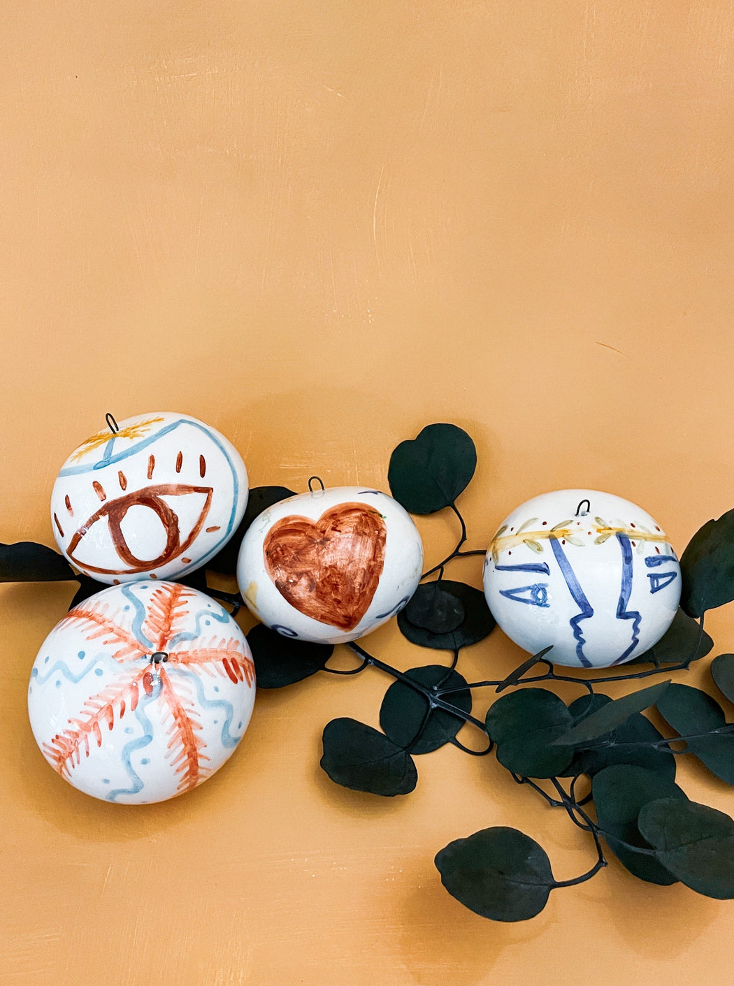 CERAMIC CHRISTMAS ORNAMENTS