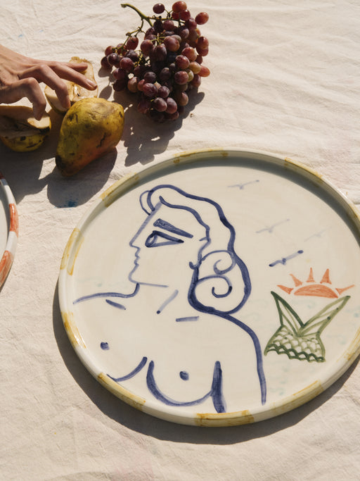 mermaid II - ceramic platter