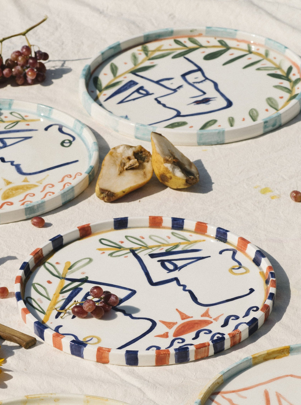 together - ceramic platter