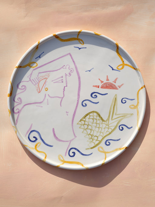 PURPLE MERMAID - CERAMIC PLATTER