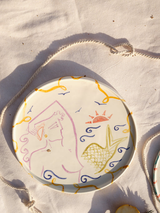 PURPLE MERMAID - CERAMIC PLATTER